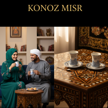 فناجين بورسلين مريحة وهادئة مثالية للاستخدام اليومي - طقم جلسة صفا عالي الجودة
