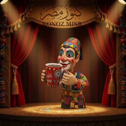 مج "الليلة الكبيرة" بورسلين فاخر - المصرية الألمانية فتحي محمود - تحفة فنية تراثية من كنوز مصر