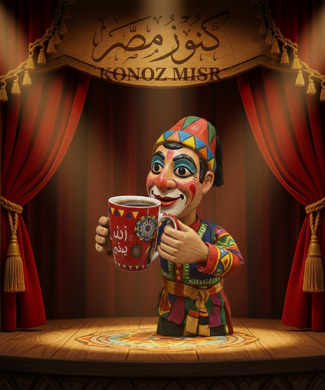 مج "الليلة الكبيرة" بورسلين فاخر - المصرية الألمانية فتحي محمود - تحفة فنية تراثية من كنوز مصر