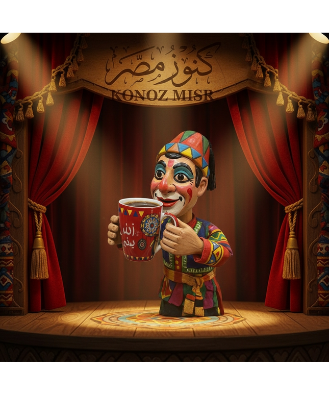 مج "الليلة الكبيرة" بورسلين فاخر - المصرية الألمانية فتحي محمود - تحفة فنية تراثية من كنوز مصر