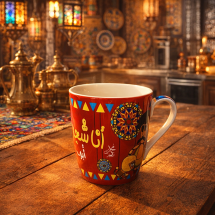 مج "الليلة الكبيرة" بورسلين فاخر - المصرية الألمانية فتحي محمود - تحفة فنية تراثية من كنوز مصر