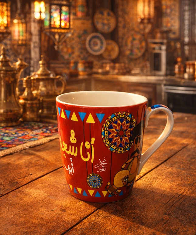 مج "الليلة الكبيرة" بورسلين فاخر - المصرية الألمانية فتحي محمود - تحفة فنية تراثية من كنوز مصر