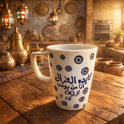 مج "الشخصية المميزة" بورسلين فاخر - المصرية الألمانية فتحي محمود - تصميم عصري بروح أصيلة من كنوز مصر