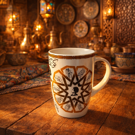 مج "الشخصية المميزة" بورسلين فاخر - المصرية الألمانية فتحي محمود - تصميم عصري بروح أصيلة من كنوز مصر