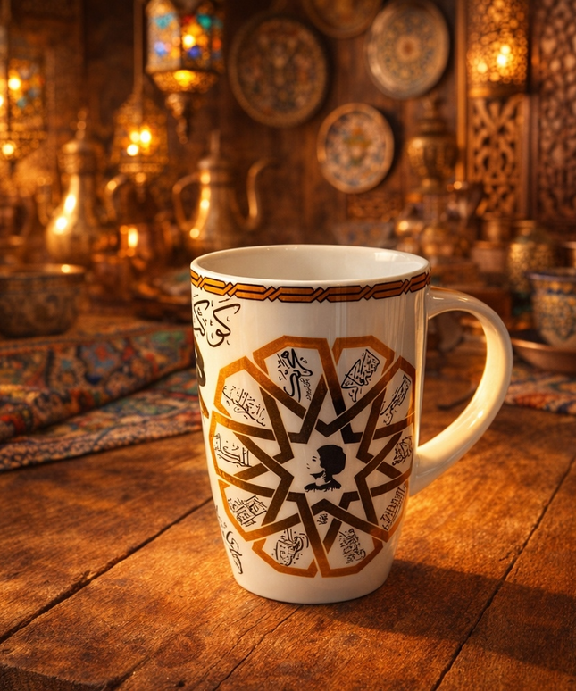 مج "الشخصية المميزة" بورسلين فاخر - المصرية الألمانية فتحي محمود - تصميم عصري بروح أصيلة من كنوز مصر