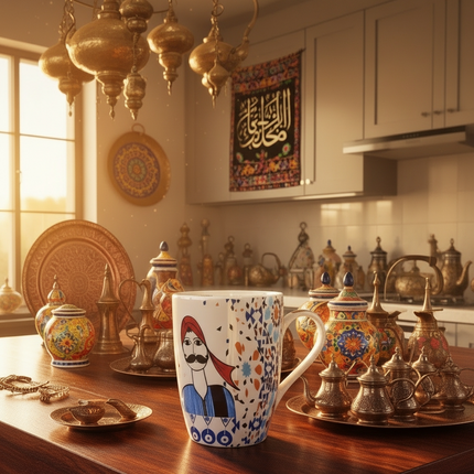 مج "كنوز الفلكلور" بورسلين فاخر - المصرية الألمانية للبورسلين فتحي محمود - هدية تراثية من كنوز مصر