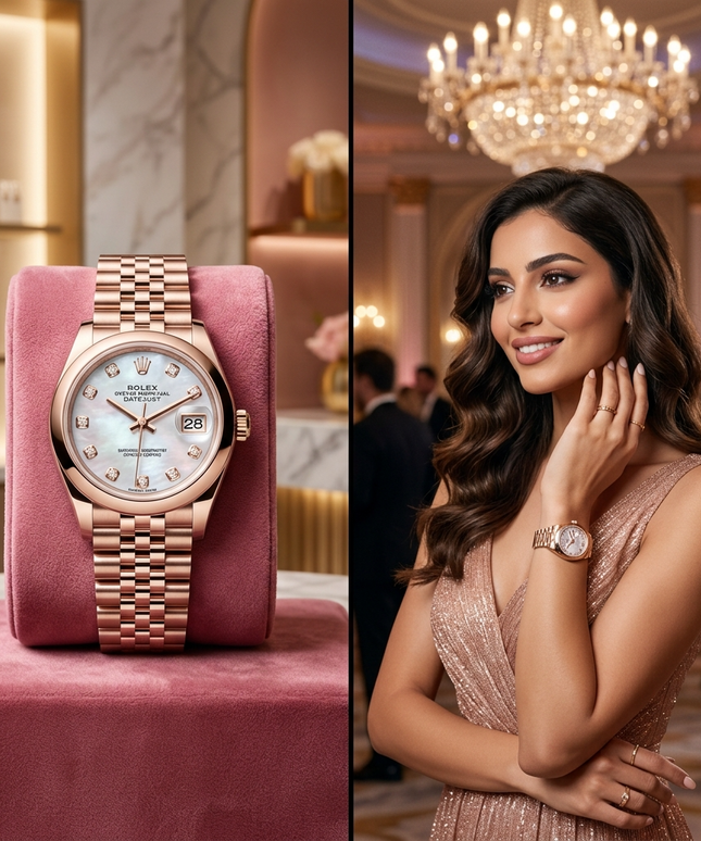 "ساعة نسائية Crystal Diamond ستيل 316L فضي مستطيلة أنيقة 32×42 ملم مع 170 ماسة نمساوية حول الإطار بالكامل ومينا أبيض كريستالي فاخر حركة كوارتز سويسري دقيق من كنوز مصر"
