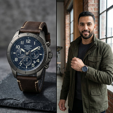 ساعة Casio Lacoste Chronograph Set - ستيل أسود مع كرونوغراف وسوار معدني | كنوز مصر

