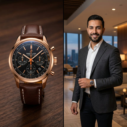 ساعة Casio Classic White Dial الفاخرة - ستيل مع جلد براون وميناء أبيض ونافذة تاريخ - كنوز مصر
