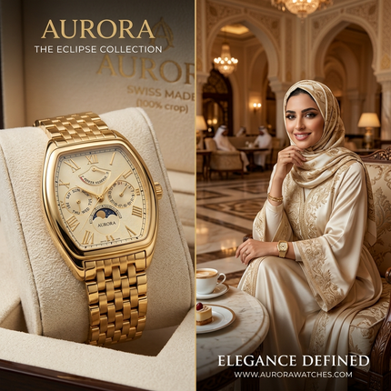 "ساعة نسائية Tonneau Moon-Phase فضية برميلية 38 ملم مع 75 ماسة نمساوية أصلية درجة VS1 ومؤشر مراحل القمر من معدن ستيل 316L مع حركة كوارتز سويسري دقيق وزجاج ياقوت من كنوز مصر"