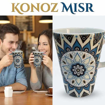 مج "الشخصية المميزة" بورسلين فاخر - المصرية الألمانية فتحي محمود - تصميم عصري بروح أصيلة من كنوز مصر