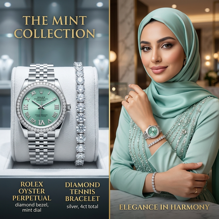 ساعة VO Premium Rose Gold ستيل 316L مع ذهب وردي 18K دائرية 36 ملم، 120 ماسة نمساوية VS1 براقة، سلسلة كروية مزدوجة أنثوية، ميناء بيج كريمي فاتح، حركة كوارتز سويسري دقيقة، مقاومة ماء 100 متر، من كنوز مصر
